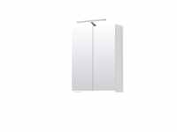 Origins by Utopia Gloss White Double Door Mirror Cabinet With Light & Shave Socket