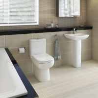 Origin 62 Toilet with Soft Close Seat, Frontline Bathrooms