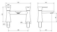 Glenluce Deck Mounted Bath Filler Tap - CLEARANCE