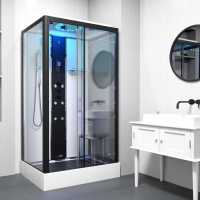 Insignia Showers Monochrome Rectangle 1150 x 850mm Steam Shower Cabin