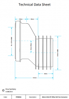 90 Flexible Pan Connector - 32mm Inlet Adapter - PP0002/D - Viva Sanitary