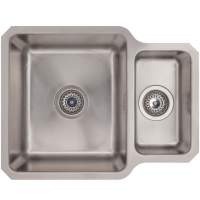 Prima Deep 1 Bowl & Drainer Inset Kitchen Sink - Polished Steel