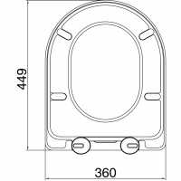 VitrA Zentrum Toilet Seat - Standard Close - 94003001