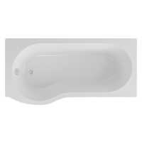 Adapt 1700 P Shaped Shower Bath - Right Hand - Complete Pack