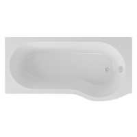 Beaufort Shannon 1500 x 850mm P Shaped Shower Bath - Left Hand