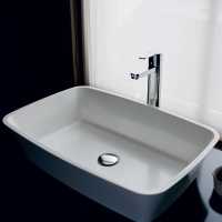 Clearwater Puro Clear Stone Countertop Basin - 550 x 350 - B13ECS