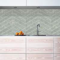 Pastel Pink Chevron Reflect Tile Wall Panels