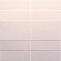 Pastel Pink Linear Metro Reflect Tile Wall Panels