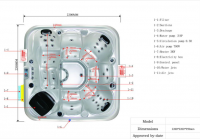 Breva 5 Seater Outdoor Hot Tub Spa by Jaquar