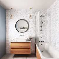 Stone Terrazzo Showerwall Panels