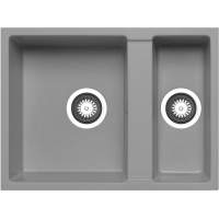 Prima+ Granite 1.5 Bowl Undermount Kitchen Sink - Light Grey