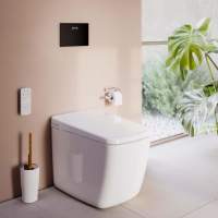 Campbell Rimless Close Coupled Open Back Toilet & Soft Closed Seat