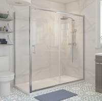 Haven6 1700mm Level Access Sliding Shower Door, Right Hand