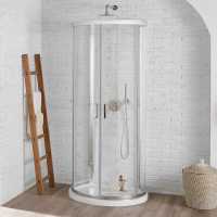 Pure D Shaped Quadrant Shower Enclosure & Tray 993 x 850mm