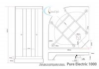 Kinedo Kinemagic Design 1400 x 900mm Corner Sliding Door Shower Pod