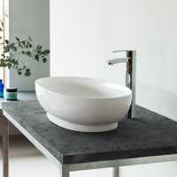 Clearwater Florenza Clear Stone Countertop Basin - 550 x 350 - B11ECS