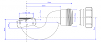 McAlpine 1.1/4" x 19mm Shallow Outlet Basin / Bath Trap P10