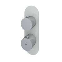 Feeling Round Greige Single Outlet Shower Valve by RAK Ceramics