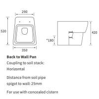 Whistle Back To Wall Comfort Height Toilet & Soft Close Seat