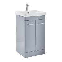 Rossini 500 Vanity Unit in Pebble Grey - Scudo