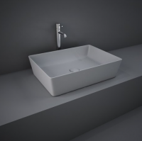 Feeling Rectangle Countertop Basin Matt Grey - RAK Ceramics