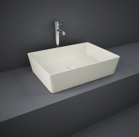 Feeling Rectangle Countertop Basin Matt Greige - RAK Ceramics