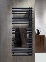 Redroom Omnia Anthracite Left Hand Towel Radiator 1681 x 496mm