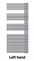 Eastbrook Wingrave 1600 x 400 Curved Chrome Towel Radiator