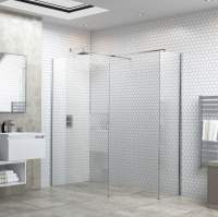 Relax 1200mm Wetroom Panel & Support Bar