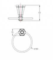 Washington Traditional 2 Hole Bath Filler - RAK Ceramics