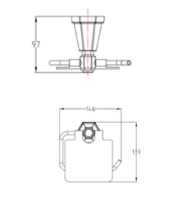 Washington Slide Rail Kit with Wall Outlet - RAK Ceramics