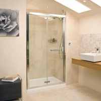 Bi-Fold Shower Door - 1200 - Silver - Roman Embrace 