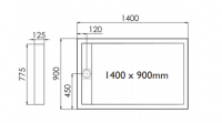 Roman_Infinity_Shower_Tray,_1400_x_900mm_Specification_1.PNG