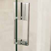 Roman Liberty 1600 x 800mm Hinged Shower Door with Side and In-Line Panels - 10mm Glass