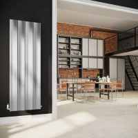 DQ Ruvo 1800 x 315 Matt White Aluminium Vertical Radiator