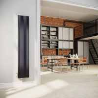 DQ Ruvo 1800 x 315 Matt Anthracite Aluminium Vertical Radiator