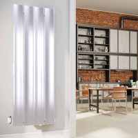 DQ Ruvo 1800 x 635 Matt White Aluminium Vertical Radiator