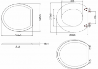 Selkirk Slimline Soft Close Toilet Seat - Quick Release - Highlife Bathrooms 