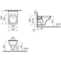 Cloud Gloss Wall Hung Rimless WC by RAK Ceramics