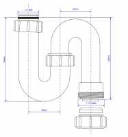 McAlpine Bottle Bath Trap Waste - 40mm - HC2650UK