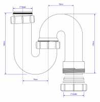 McAlpine C10R Resealing Bottle Trap 1 1/2" / 38mm