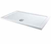 MX Elements 1000 x 800 Anti Slip Rectangular Stone Resin Shower Tray