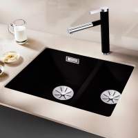 Blanco Subline 340/160 U Kitchen Sink Right Hand - Black