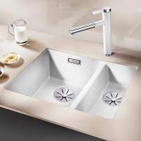 Blanco Subline 340/160 U Kitchen Sink Right Hand - Alumetallic