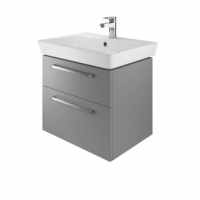 The White Space Wall Hung Vanity Unit - 600mm Ash Grey