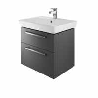 The White Space Wall Hung Vanity Unit - 600mm Charcoal