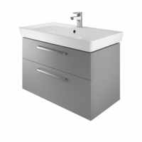 The White Space Wall Hung Vanity Unit - 800mm Ash Grey