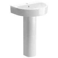 Whistle Bathroom Suite, 500mm Basin, Close Toilet & 1700 Double Ended Bath