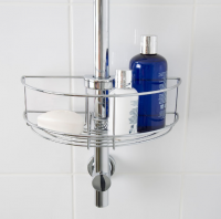 Croydex Triple Tier Corner Shower Basket Set (H) 1615mm x (W) 270mm x (D) 185mm