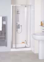 750mm Semi-Frameless Pivot Shower Door, Lakes Classic Collection